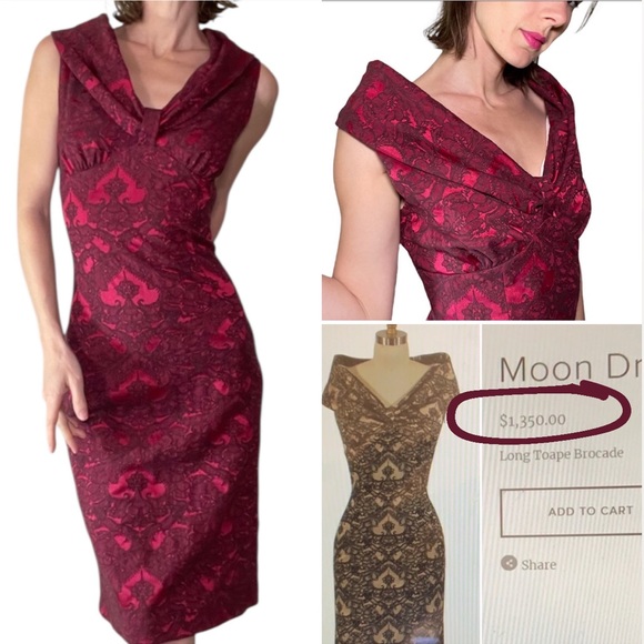 anya ponorovskaya Dresses & Skirts - Anya Ponorovskaya Moon Brocade Dress